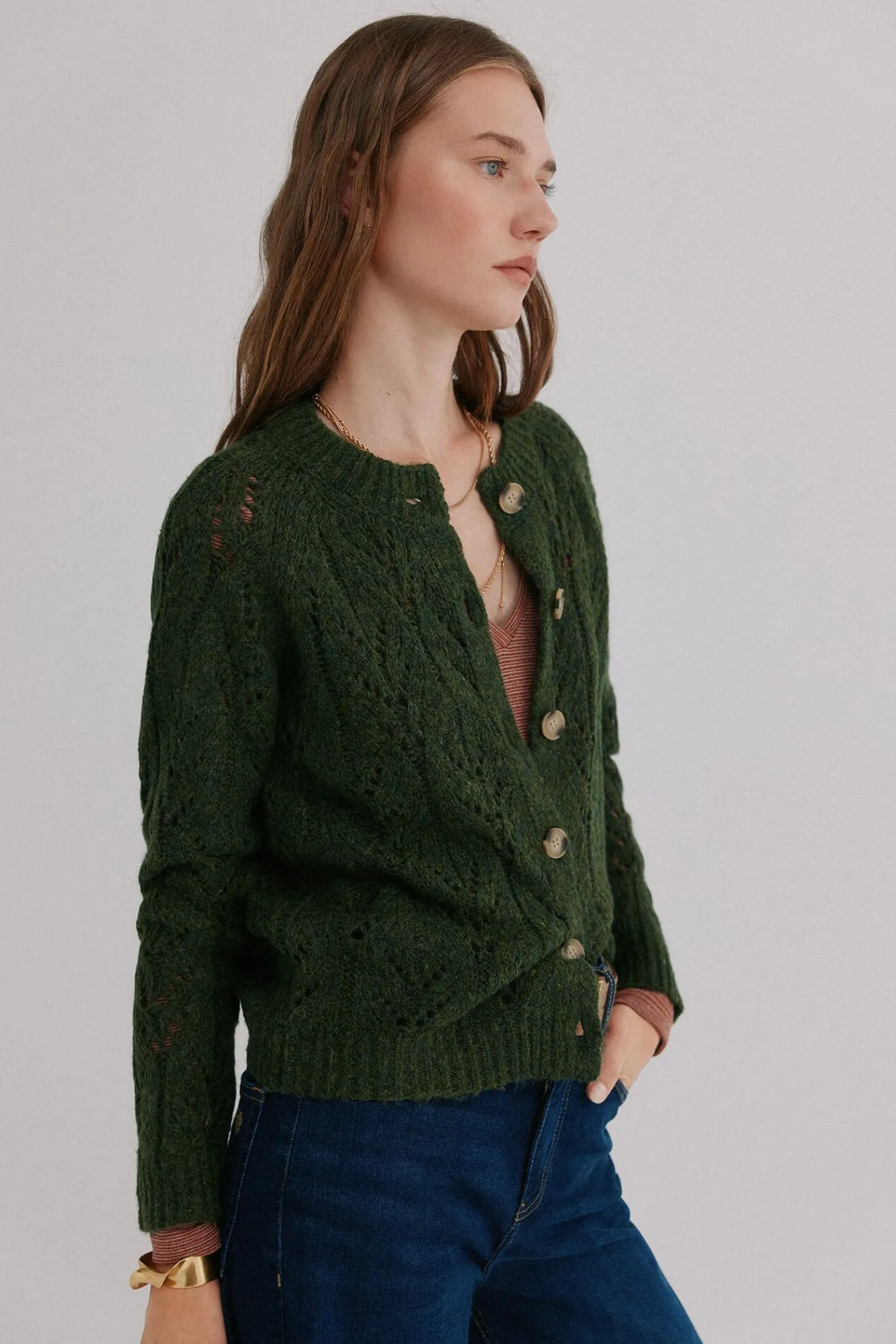 Mujer Hoss Intropia Jerséis>Ivette. Cárdigan calado