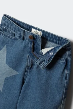 Niños Springfield Kids Pantalones>Jeans denim culotte ESTRELLAS niña
