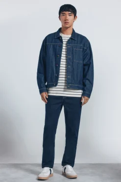 Hombre Springfield Vaqueros>Jeans desencolado slim fit