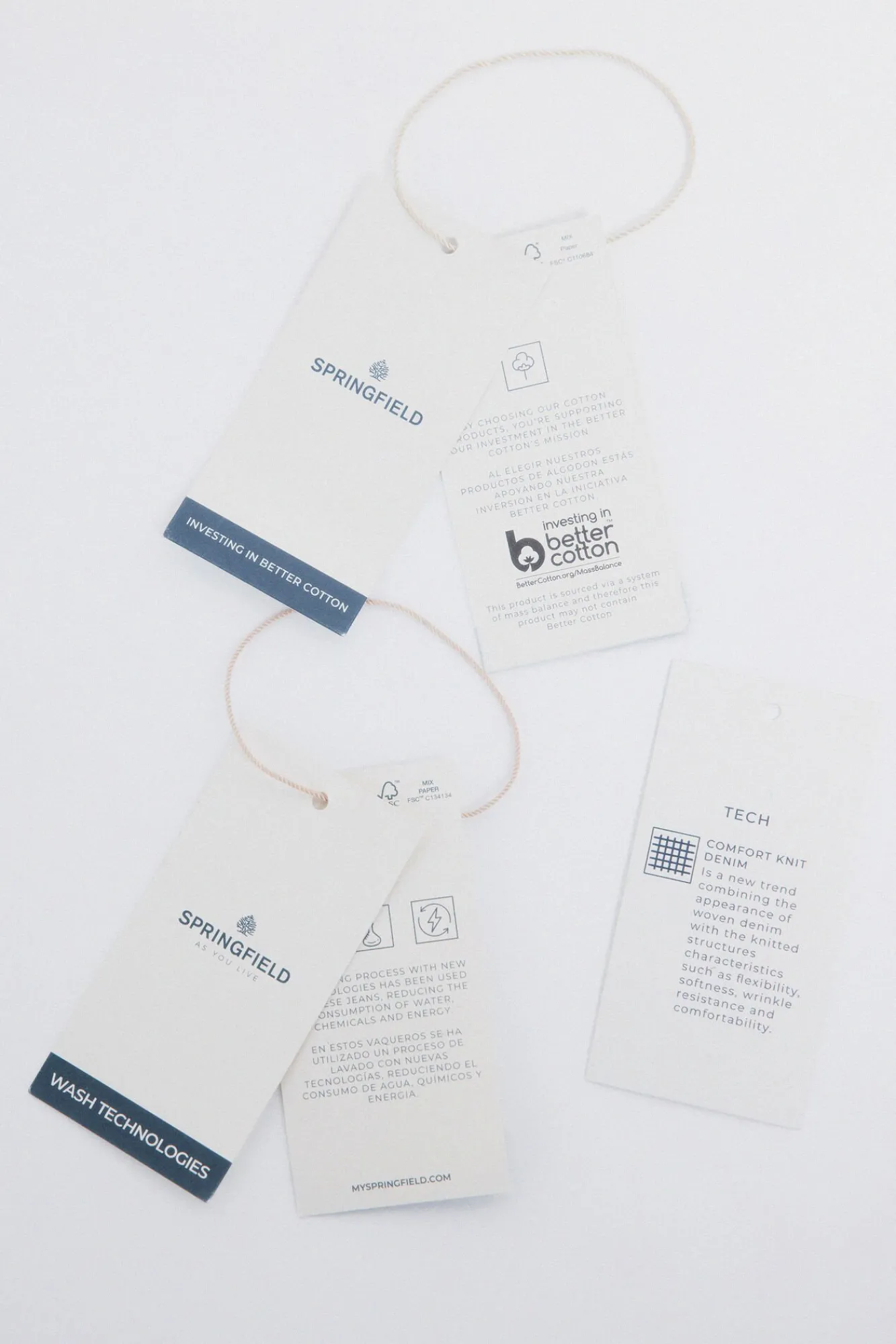 Hombre Springfield Vaqueros>Jeans en knit denim slim fit