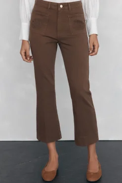 Mujer Pedro del Hierro Vaqueros|Pantalones>Jeans flare cropped