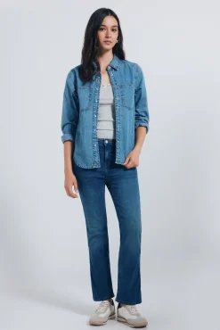 Mujer Springfield Vaqueros>Jeans kick flare