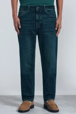 Hombre Springfield Vaqueros>Jeans lavado oscuro regular fit