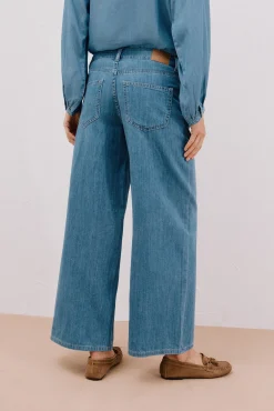 Mujer Cortefiel Vaqueros|Pantalones>Jeans long palazzo