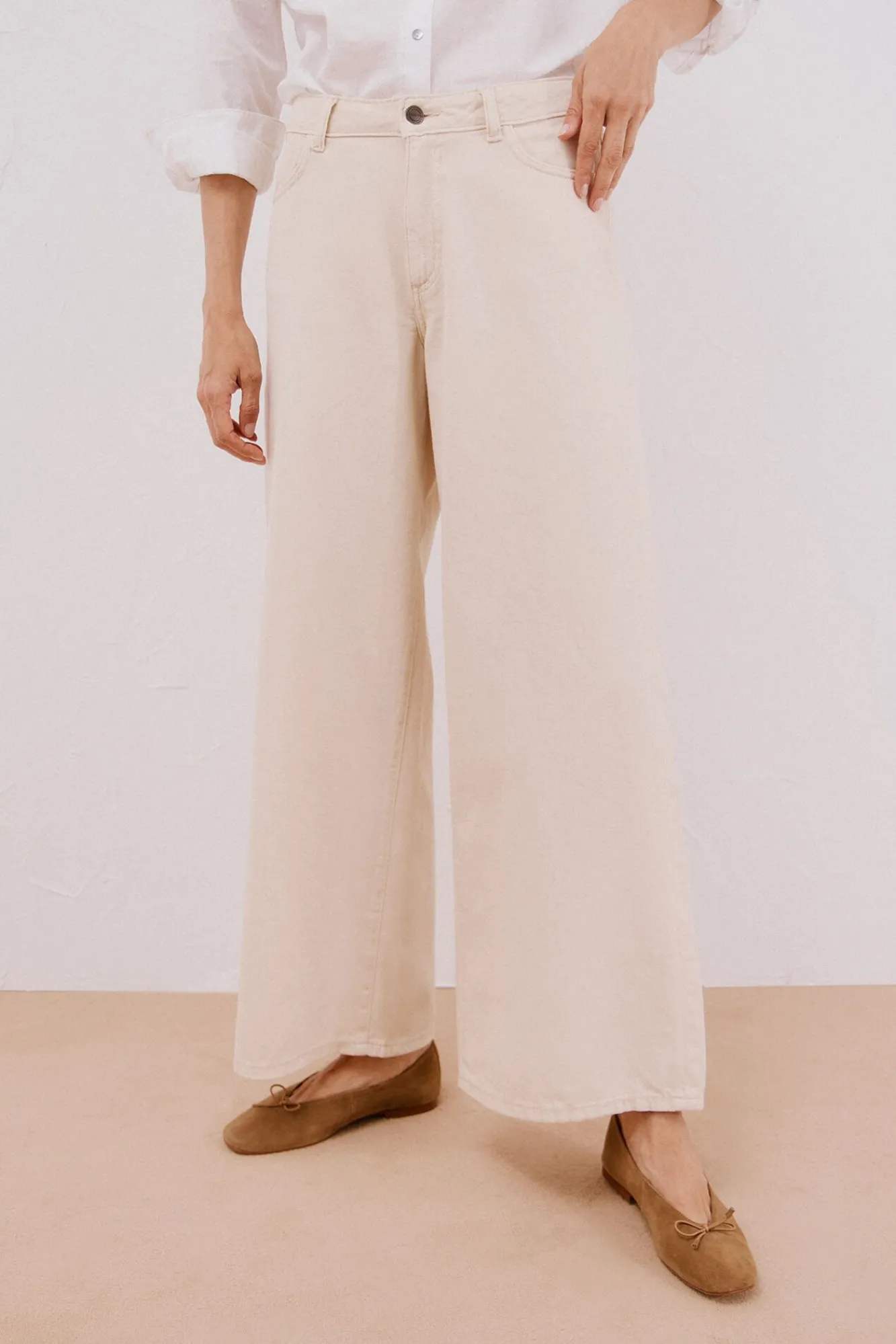 Mujer Cortefiel Vaqueros|Pantalones>Jeans long palazzo