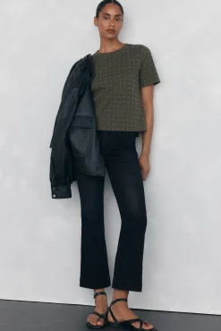 Mujer Pedro del Hierro Vaqueros|Pantalones>Jeans push up flare cropped