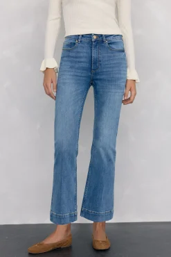 Mujer Pedro del Hierro Vaqueros|Pantalones>Jeans push up flare cropped