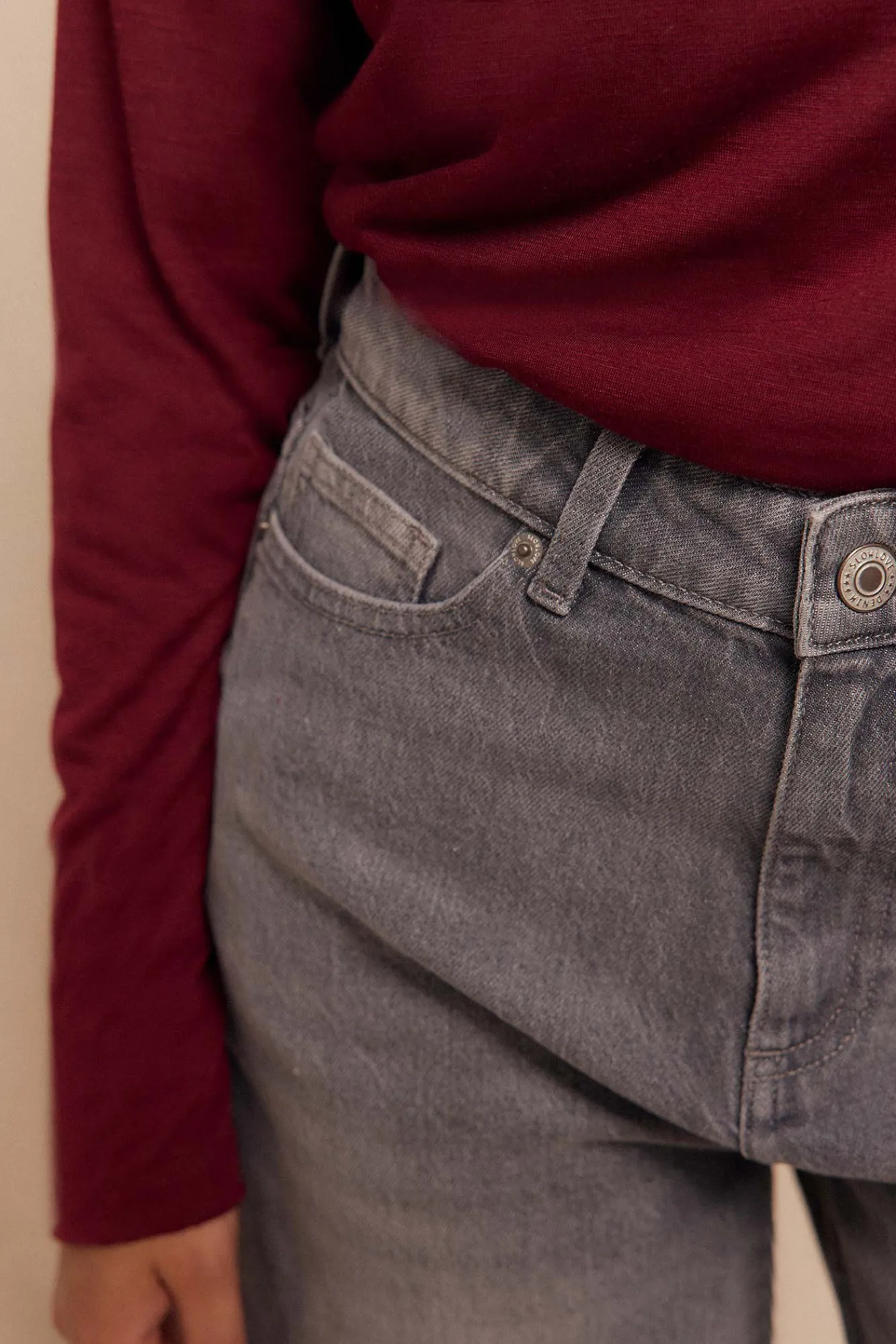 Mujer Slowlove Vaqueros|Pantalones>Jeans rectos