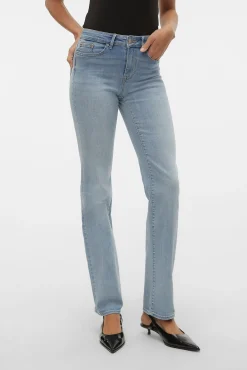 Mujer Vero Moda Vaqueros|Pantalones>Jeans rectos tiro alto