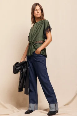 Mujer Slowlove Vaqueros|Pantalones>Jeans roll up