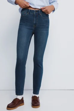 Mujer Springfield Vaqueros>Jeans slim cropped
