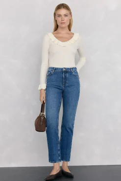 Mujer Pedro del Hierro Vaqueros|Pantalones>Jeans straight basic