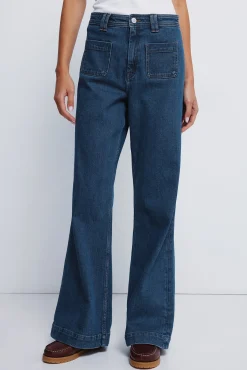 Mujer Springfield Vaqueros>Jeans super flare comfort