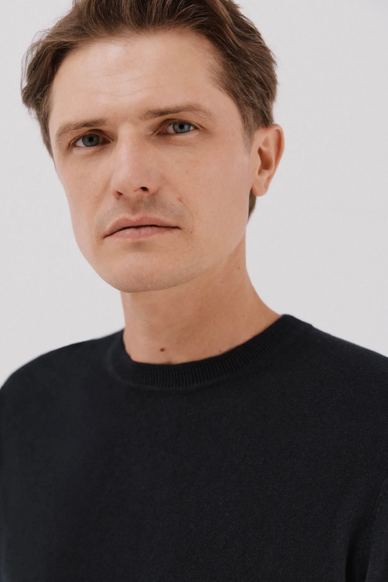 Hombre Cortefiel Jerséis>Jersey algodón cashmere cuello caja