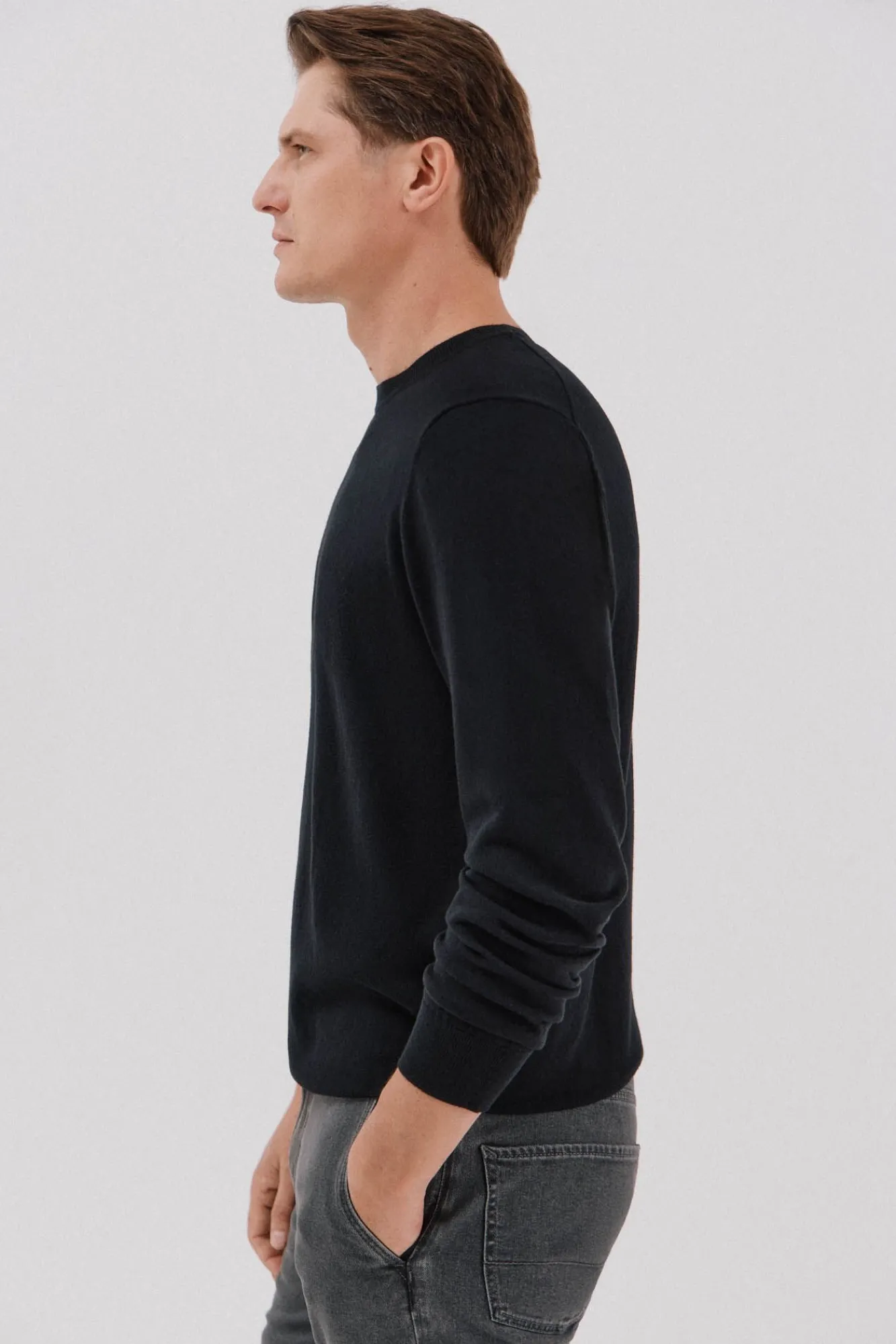 Hombre Cortefiel Jerséis>Jersey algodón cashmere cuello caja