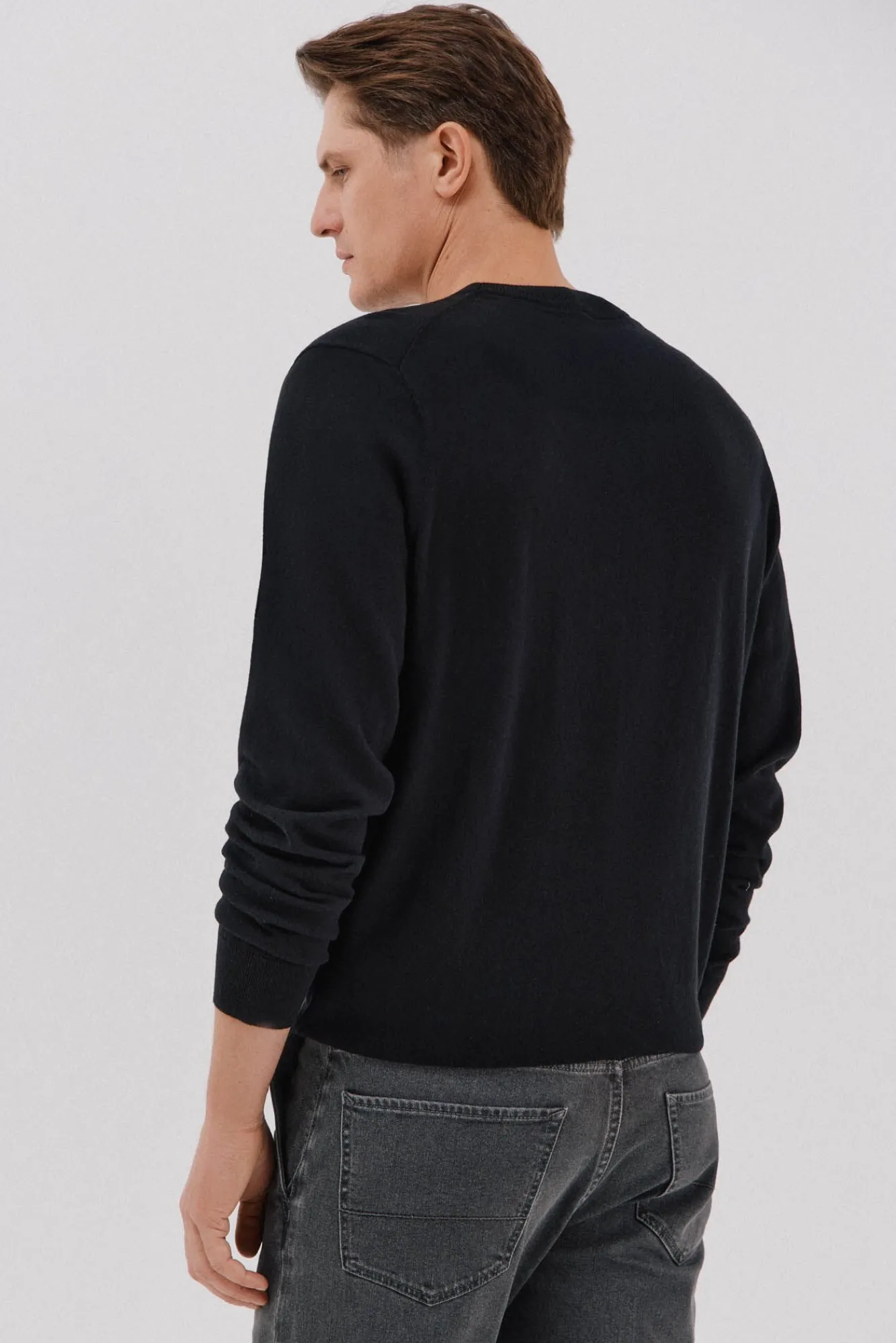 Hombre Cortefiel Jerséis>Jersey algodón cashmere cuello caja