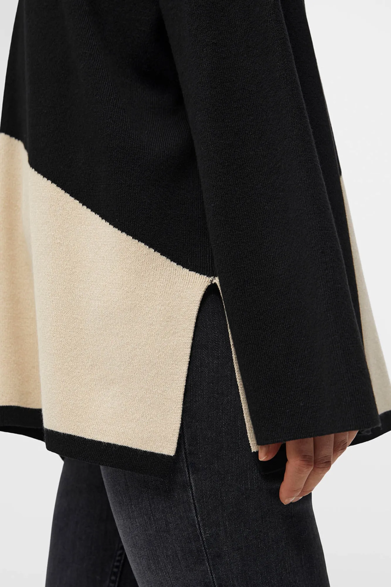 Mujer Object Jerséis>Jersey bicolor amplio