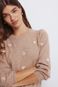 Mujer Springfield Jerséis>Jersey bordados flores