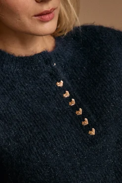 Mujer Polín Et Moi Jerséis>Jersey boton corazón Michelle