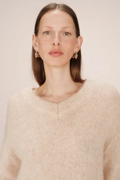 Mujer Grace & Mila Jerséis>Jersey básico con escote en V