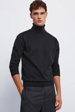 Hombre Springfield Jerséis>Jersey básico cuello alto