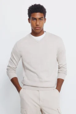 Hombre Springfield Jerséis>Jersey básico cuello pico