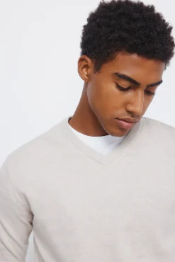 Hombre Springfield Jerséis>Jersey básico cuello pico