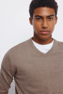 Hombre Springfield Jerséis>Jersey básico cuello pico