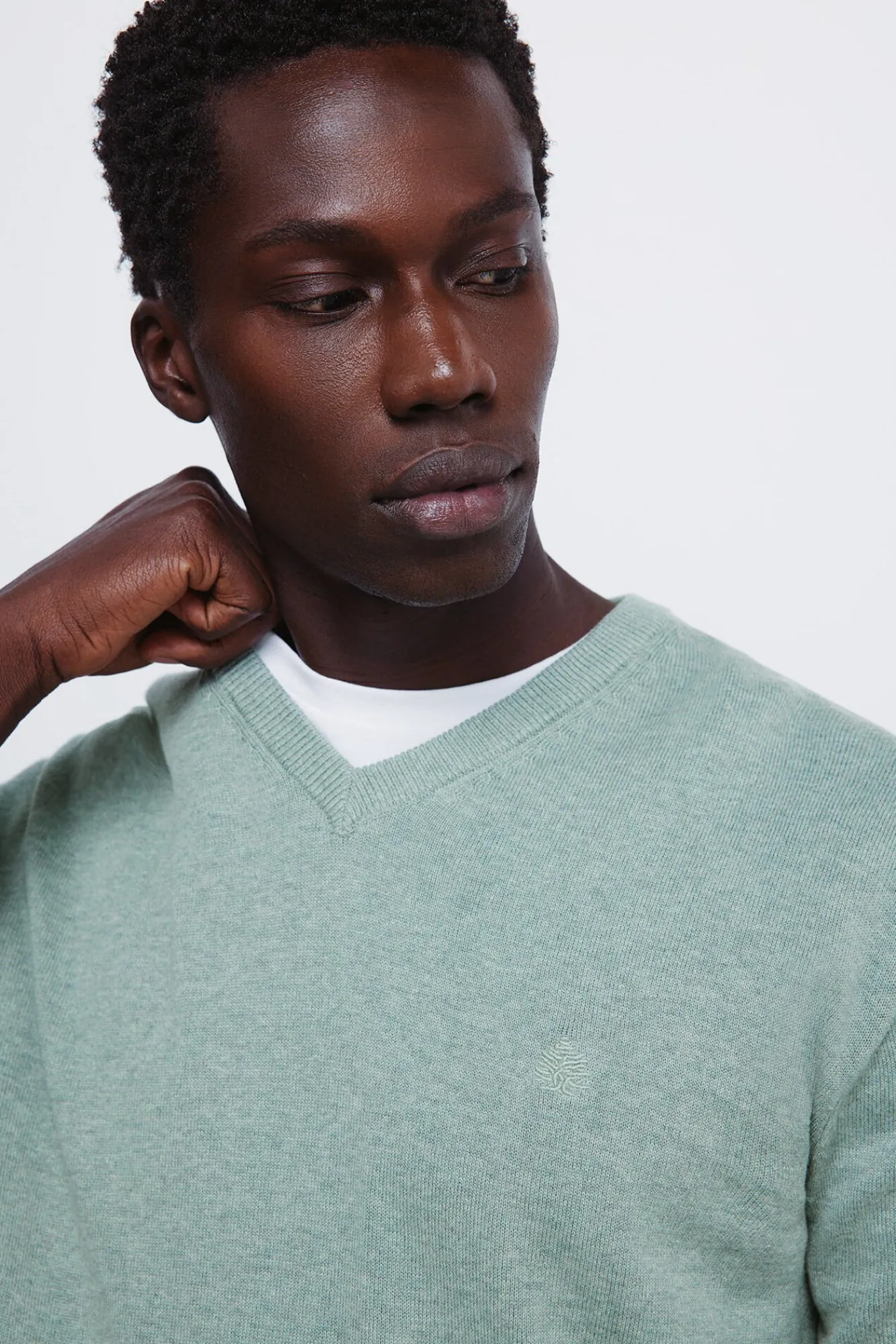 Hombre Springfield Jerséis>Jersey básico cuello pico