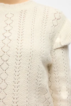 Mujer Object Jerséis>Jersey calado volantes