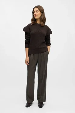 Mujer Object Jerséis>Jersey calado volantes