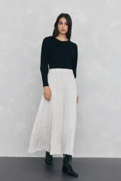 Mujer Pedro del Hierro Jerséis>Jersey canalé manga abullonada