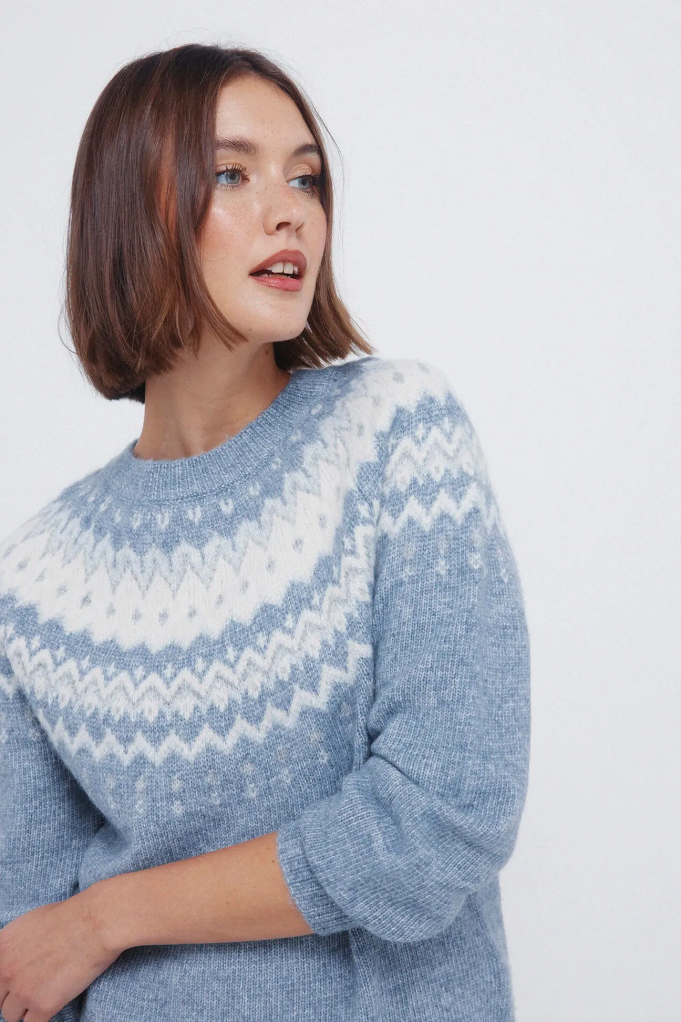 Mujer Springfield Jerséis>Jersey cenefa jacquard