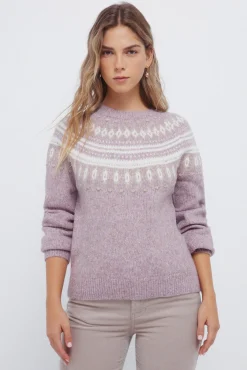 Mujer Springfield Jerséis>Jersey cenefas jacquard