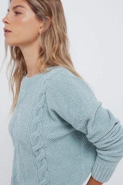 Mujer Springfield Jerséis>Jersey chenilla cable knit
