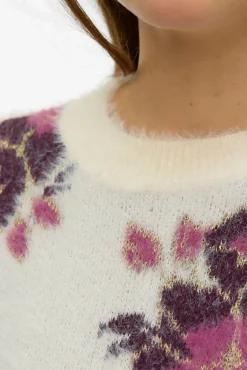 Mujer Vero Moda Jerséis>Jersey con estampado en relieve de manga larga