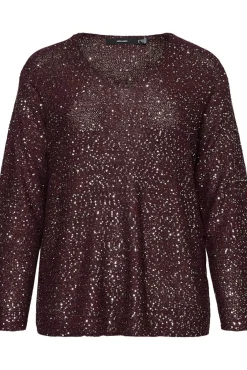Mujer Vero Moda Curve Jerséis>Jersey con lentejuelas talla grande