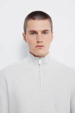 Hombre Springfield Jerséis>Jersey cremallera liso