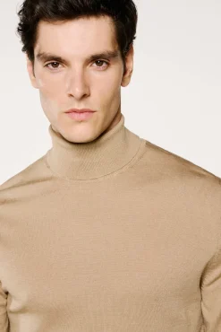 Hombre Selected Jerséis>Jersey cuello alto 100% lana merino