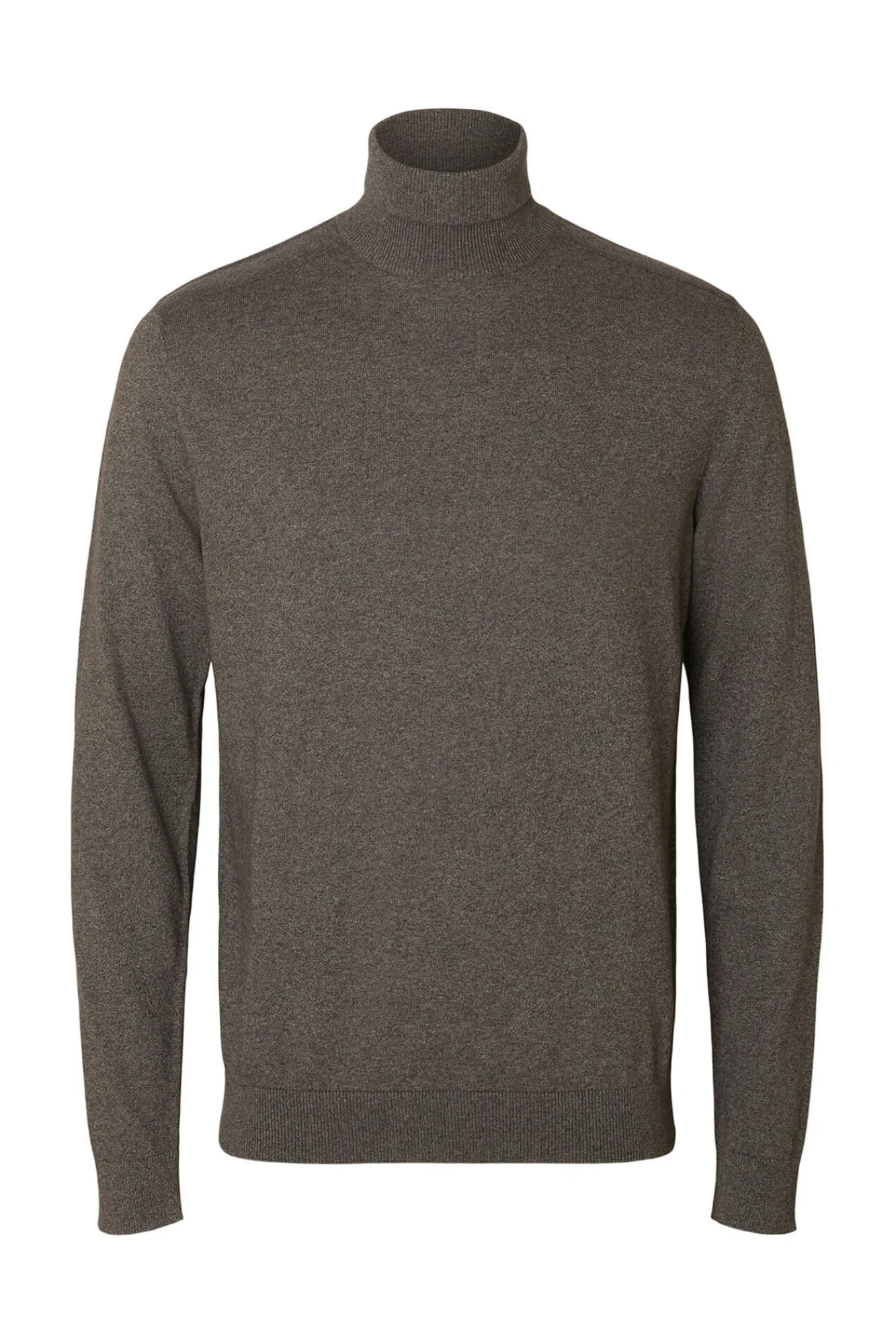 Hombre Selected Jerséis>Jersey cuello alto algodón orgánico