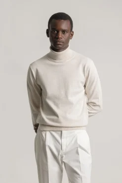 Hombre PuroEGO Jerséis>Jersey cuello alto algodón