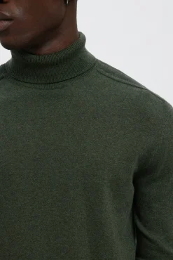 Hombre Selected Jerséis>Jersey cuello alto algodón orgánico