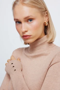 Mujer Springfield Jerséis>Jersey cuello alto botones puños