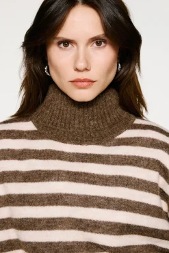 Mujer Selected Jerséis>Jersey cuello alto lana y alpaca