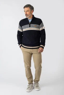 Hombre Privata Jerséis>Jersey cuello alzado cremallera
