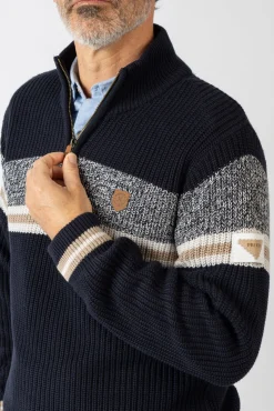 Hombre Privata Jerséis>Jersey cuello alzado cremallera