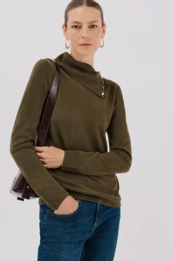 Mujer Cortefiel Jerséis>Jersey cuello botones