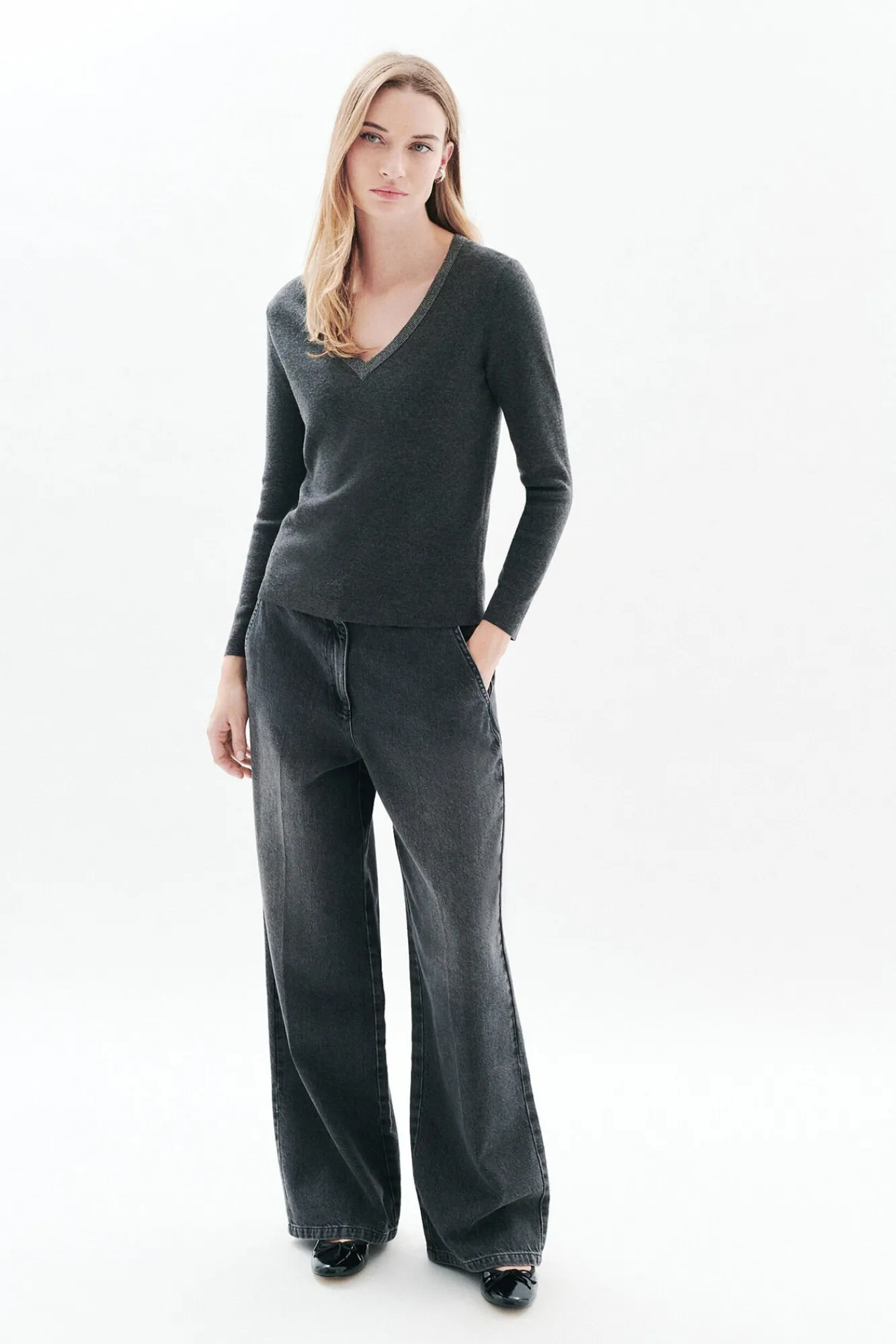 Mujer Caroll Jerséis>Jersey cuello brillos