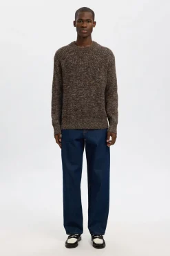 Hombre Selected Jerséis>Jersey cuello caja 100% algodón orgánico