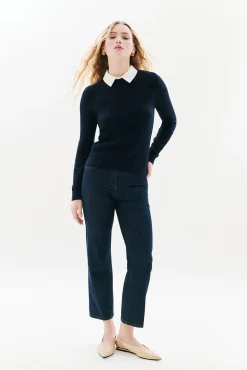 Mujer Caroll Jerséis>Jersey cuello camisa